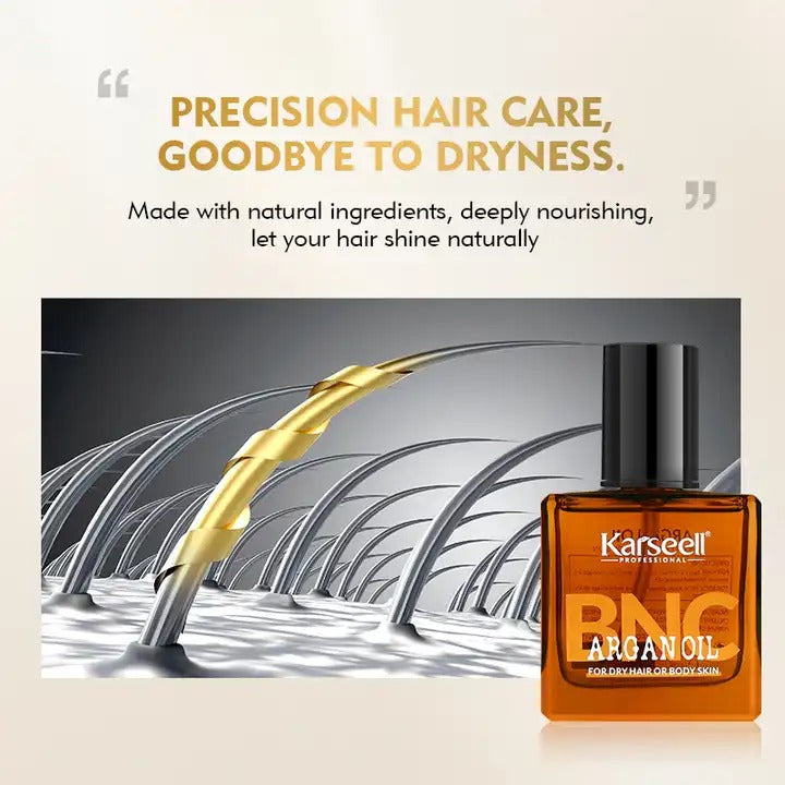 Karseell BNC Argan Oil Deep Repair Hair Serum For Dry & Damaged Hair - 1.69 oz 50ml
